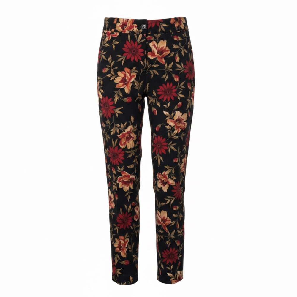 Talbots Petites Womens Floral Print Stretch Pants 12